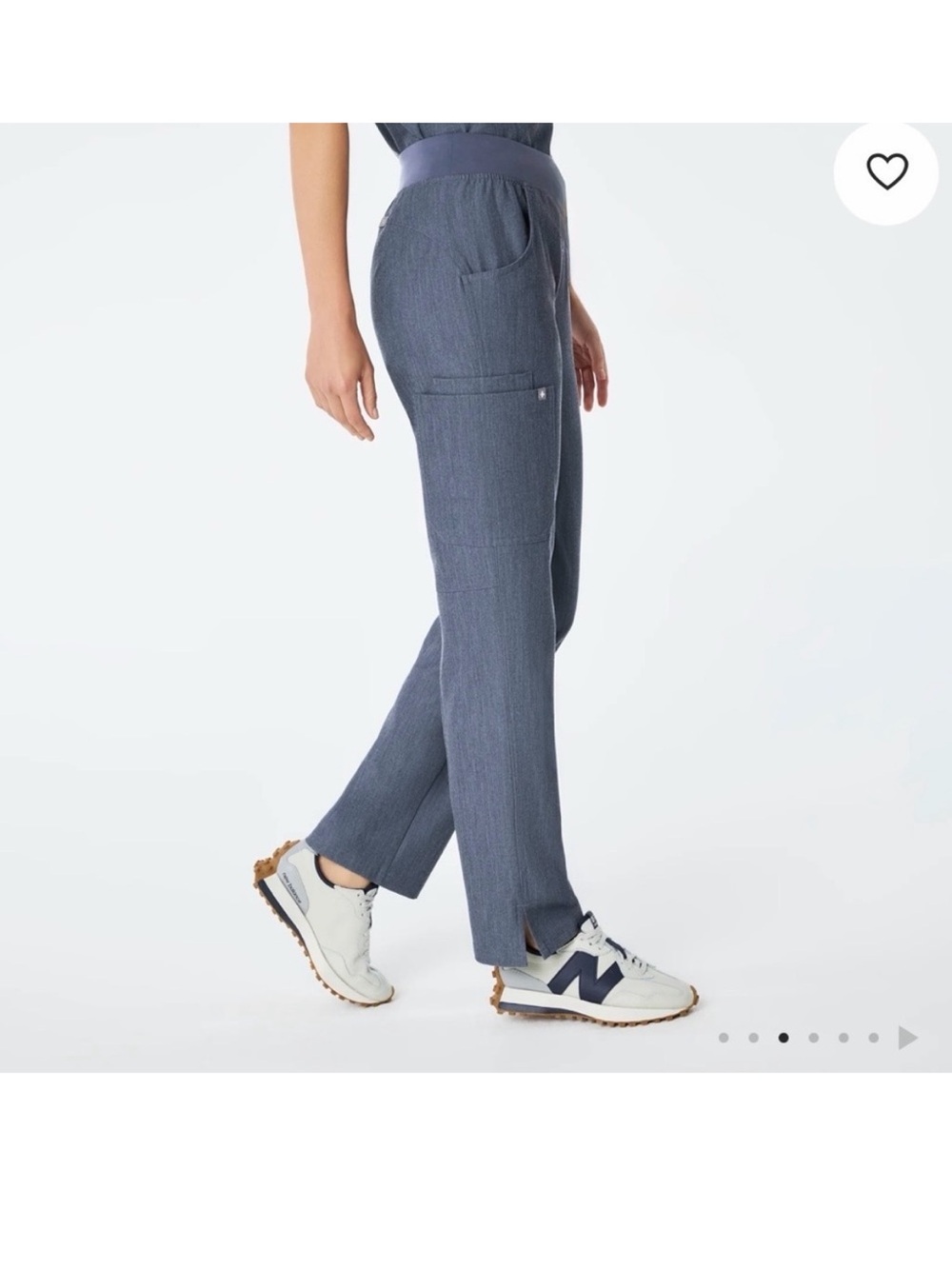 Figs Kade Straight-Leg Scrub Pant Style# T21004 PO# 1327 Heather Denim size L